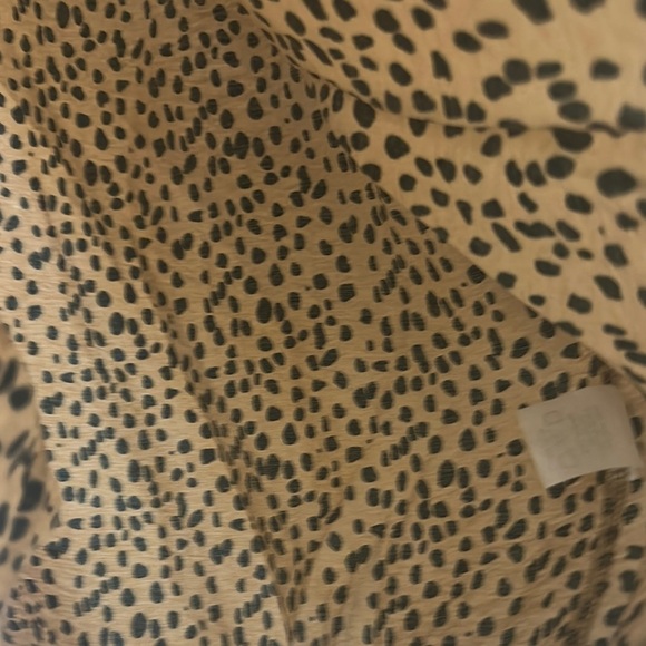 Brown and Black Ruffled Long Sleeve Dress with Bib Collar - Picture 6 of 7